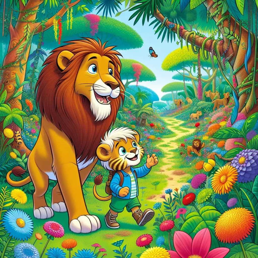 Illustration for Rick the Brave Lion
